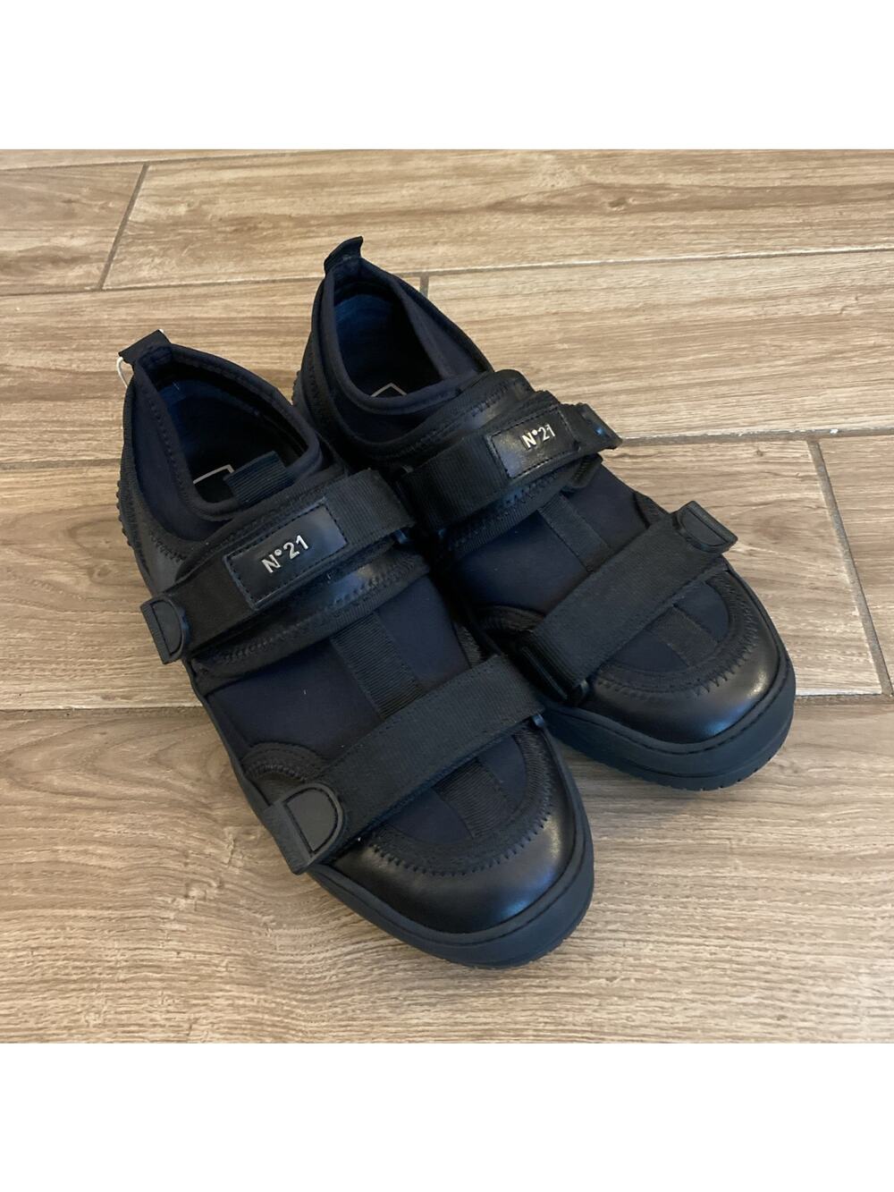 Nº21 Black Sneaker Shoes Size 40 / 9 Made In Italy